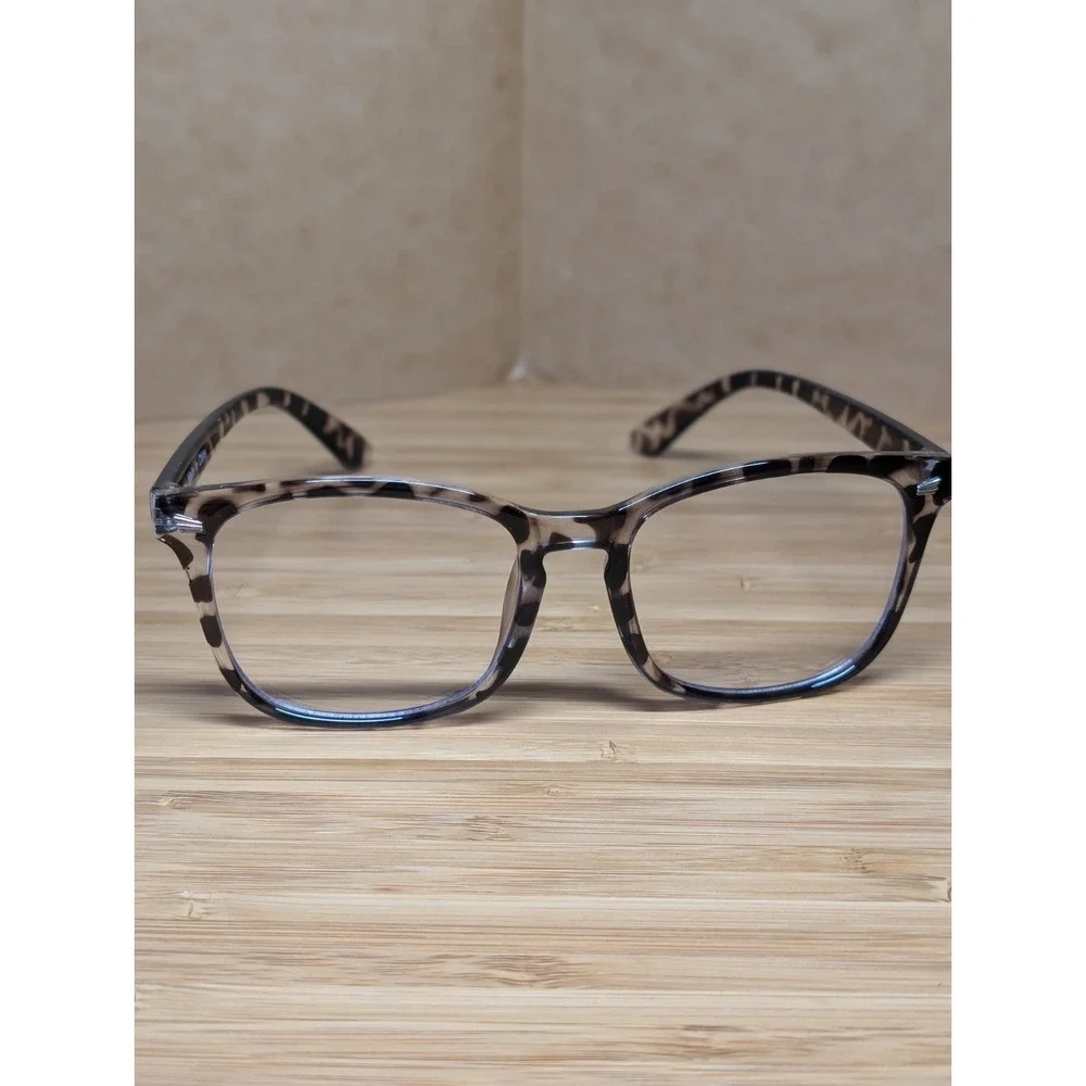 Square Full Rim Blue light Eyeglass Frames Set of 3 Beige Multicolor Tortoise